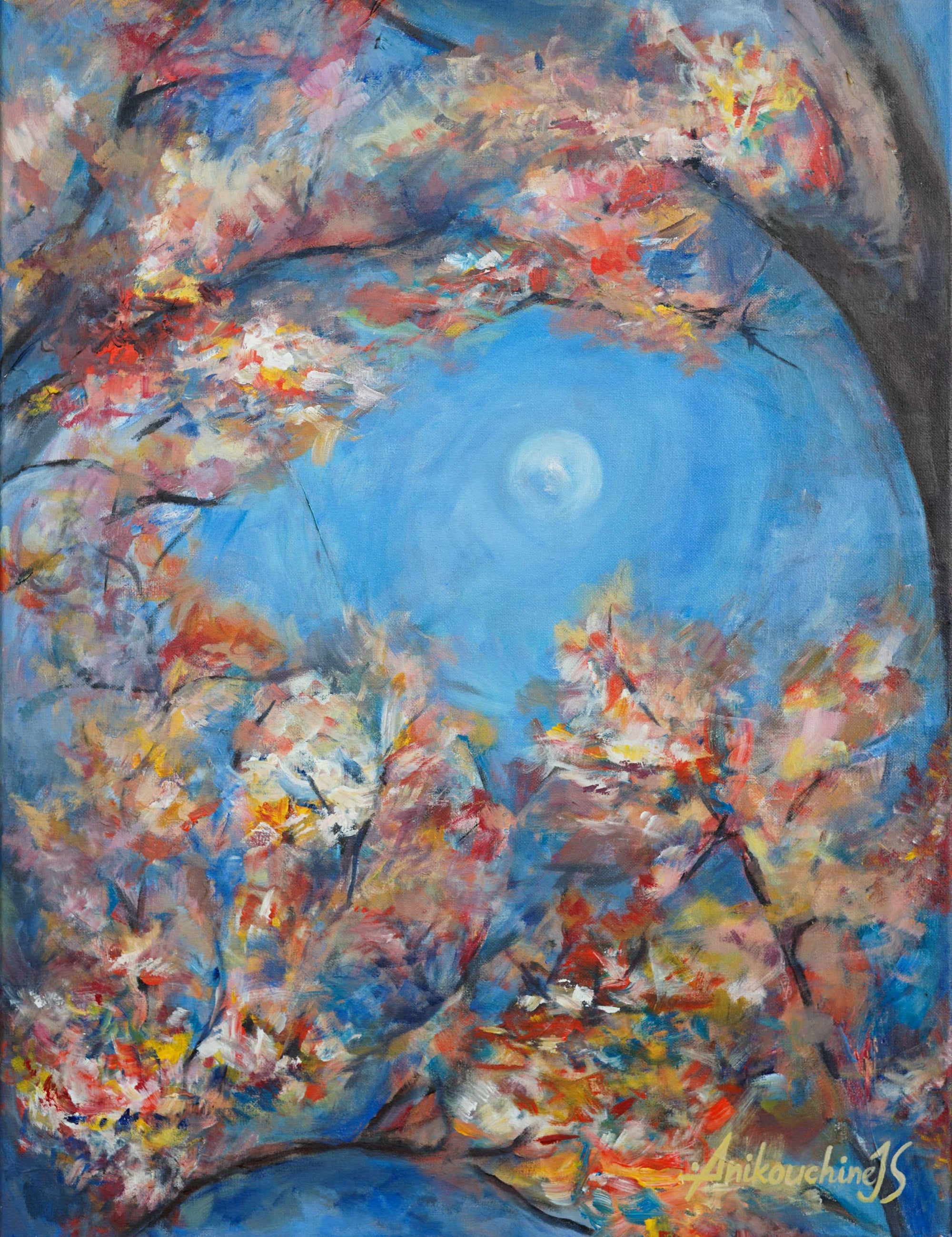 Midday moonlight